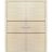 Planum Solid French Double Doors | Planum 0014 Natural Veneer and Aluminum Strips | Wood Solid Panel Frame Trims | Closet Bedroom Sturdy Doors Natural Veneer