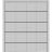 Sliding Closet Double Bi-fold Doors | Planum 0015 Concrete and Aluminum Strips | Sturdy Tracks Moldings Trims Hardware Set | Wood Solid Bedroom Wardrobe Doors Matte Grey