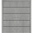Sliding Closet Double Bi-fold Doors | Planum 0015 Concrete and Aluminum Strips | Sturdy Tracks Moldings Trims Hardware Set | Wood Solid Bedroom Wardrobe Doors Concrete