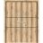 Planum Solid French Double Doors | Planum 0014 Natural Veneer and Aluminum Strips | Wood Solid Panel Frame Trims | Closet Bedroom Sturdy Doors Oak