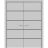 Planum Solid French Double Doors | Planum 0015 Natural Veneer and Aluminum Strips | Wood Solid Panel Frame Trims | Closet Bedroom Sturdy Doors Matte Grey