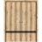 Modern Double Pocket Doors | Planum 0012 Walnut and Aluminum Strips | Kit Trims Rail Hardware | Solid Wood Interior Bedroom Sliding Closet Sturdy Door Oak