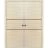 Modern Double Pocket Doors | Planum 0014 Concrete and Aluminum Strips | Kit Trims Rail Hardware | Solid Wood Interior Bedroom Sliding Closet Sturdy Door Natural Veneer