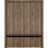 Modern Double Pocket Doors | Planum 0012 Walnut and Aluminum Strips | Kit Trims Rail Hardware | Solid Wood Interior Bedroom Sliding Closet Sturdy Door Walnut