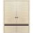 Modern Double Pocket Doors | Planum 0012 Walnut and Aluminum Strips | Kit Trims Rail Hardware | Solid Wood Interior Bedroom Sliding Closet Sturdy Door Natural Veneer
