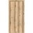 Modern Solid Interior Door with Handle | Planum 0010 Chocolate Ash | Single Regural Panel Frame Trims | Bathroom Bedroom Sturdy Doors Oak