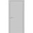 Modern Solid Interior Door with Handle | Planum 0010 Chocolate Ash | Single Regural Panel Frame Trims | Bathroom Bedroom Sturdy Doors Matte Grey
