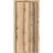 Sliding French Pocket Door with | Planum 0011 Concrete and Aluminum Strips | Kit Trims Rail Hardware | Solid Wood Interior Bedroom Sturdy Doors Oak