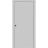 Sliding French Pocket Door with | Planum 0010 White Silk | Kit Trims Rail Hardware | Solid Wood Interior Bedroom Sturdy Doors Matte Grey