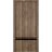 Sliding French Pocket Door with | Planum 0012 White Silk and Aluminum Strips | Kit Trims Rail Hardware | Solid Wood Interior Bedroom Sturdy Doors Walnut