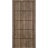 Sliding French Pocket Door with | Planum 0015 Oak and Aluminum Strips | Kit Trims Rail Hardware | Solid Wood Interior Bedroom Sturdy Doors-32" x 80" Walnut
