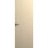 Modern Solid Hidden Door with Handle | Planum 0010 Primed with Silver Hidden Frame 24" x 96" Right-hand Inswing Silver Frame | Hinges Lock Handle | Modern Wardrobe Wood Solid Doors Light Oak