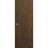 Modern Solid Hidden Door with Handle | Planum 0010 Primed with Black Hidden Frame 24" x 96" Left-hand Outswing Black Frame | Hinges Lock Handle | Modern Wardrobe Wood Solid Doors Walnut