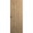 Modern Solid Hidden Door with Handle | Planum 0010 Primed with Black Hidden Frame 24" x 96" Left-hand Outswing Black Frame | Hinges Lock Handle | Modern Wardrobe Wood Solid Doors Split Wood