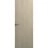 Modern Solid Hidden Door with Handle | Planum 0010 Primed with Black Hidden Frame 24" x 96" Left-hand Outswing Black Frame | Hinges Lock Handle | Modern Wardrobe Wood Solid Doors Oak