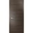Modern Solid Interior Door with Handle | Planum 0010 Chocolate Ash | Single Regural Panel Frame Trims | Bathroom Bedroom Sturdy Doors Chocolate Ash