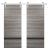 Sliding Double Barn Doors with Hardware | Planum 0012 Oak and Aluminum Strips | Silver 13FT Rail Hangers Sturdy Set | Modern Solid Panel Interior Hall Bedroom Bathroom Door Ginger Ash
