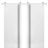 Sliding Double Barn Doors with Hardware | Planum 0016 Concrete and Aluminum Strips | Silver 13FT Rail Hangers Sturdy Set | Modern Solid Panel Interior Hall Bedroom Bathroom Door White