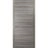 Modern Solid Interior Door with Handle | Planum 0010 Chocolate Ash | Single Regural Panel Frame Trims | Bathroom Bedroom Sturdy Doors Ginger Ash