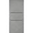 Modern Wood Interior Door with Hardware | Planum 0014 Concrete and Aluminum Strips | Single Panel Frame Trims | Bathroom Bedroom Sturdy Doors Concrete