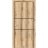 Modern Wood Interior Door with Hardware | Planum 0014 Concrete and Aluminum Strips | Single Panel Frame Trims | Bathroom Bedroom Sturdy Doors Oak