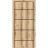 Modern Wood Interior Door with Hardware | Planum 0015 Walnut and Aluminum Strips | Single Panel Frame Trims | Bathroom Bedroom Sturdy Doors Oak
