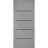 Modern Wood Interior Door with Hardware | Planum 0015 Walnut and Aluminum Strips | Single Panel Frame Trims | Bathroom Bedroom Sturdy Doors Concrete