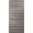 Modern Wood Interior Door with Hardware | Planum 0015 Walnut and Aluminum Strips | Single Panel Frame Trims | Bathroom Bedroom Sturdy Doors Ginger Ash