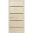 Modern Wood Interior Door with Hardware | Planum 0015 Walnut and Aluminum Strips | Single Panel Frame Trims | Bathroom Bedroom Sturdy Doors Natural Veneer