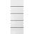 Slab Barn Door Panel | Planum 0015 Ginger Ash and Aluminum Strips | Sturdy Finished Doors | Pocket Closet Sliding White