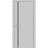 Modern Wood Interior Door with Hardware | Planum 0016 Oak and Aluminum Strips | Single Panel Frame Trims | Bathroom Bedroom Sturdy Doors Matte Grey