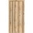 Modern Wood Interior Door with Hardware | Planum 0016 Oak and Aluminum Strips | Single Panel Frame Trims | Bathroom Bedroom Sturdy Doors Oak