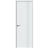 Interior Solid French Door 18 x 80 inches | BASIC 0111 Arctic White | Single Regular Panel Frame Handle | Bathroom Bedroom Modern Doors White