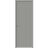 Interior Solid French Door 18 x 80 inches | BASIC 0111 Arctic White | Single Regular Panel Frame Handle | Bathroom Bedroom Modern Doors Grey