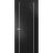Modern Solid Interior Door with Handle | Planum 0410 Matte Black | Single Regural Panel Frame Trims | Bathroom Bedroom Sturdy Doors Black Matte