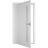 Interior Pivot Door / Planum 0660 Painted White with Frosted Glass / Single Flush Panel Frame Magnetic Lock / Bathroom Bedroom Modern Doors 30" x 80" Painted White