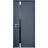 Front Exterior Prehung Steel Door / Cynex 6777 Black / Stainless Inserts Single Modern Painted Gray Graphite