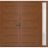 Front Exterior Prehung Metal-Plastic Double Doors / MANUX 8111 Matte Black / Sidelite Exterior Window / Office Commercial and Residential Doors Entrance Patio Garage 84" x 80" Left-Hand Walnut