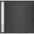 Front Exterior Prehung Metal-Plastic Double Doors / MANUX 8111 Matte Black / Sidelite Exterior Window / Office Commercial and Residential Doors Entrance Patio Garage 84" x 80" Right-Hand Antracite