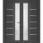 Front Exterior Prehung Metal-Plastic Double Doors / MANUX 8088 White Silk / Office Commercial and Residential Doors Entrance Patio Garage 72" x 80" Left-Hand Antracite