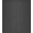 Front Exterior Prehung Metal-Plastic Double Doors / MANUX 8111 Matte Black / Office Commercial and Residential Doors Entrance Patio Garage 72" x 80" Left-Hand Antracite
