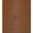 Front Exterior Prehung Metal-Plastic Double Doors / MANUX 8111 Matte Black / Office Commercial and Residential Doors Entrance Patio Garage 72" x 80" Left-Hand Walnut