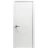 Interior Solid French Door 18" x 80" inches / Mela 0733 Painted White / Single Regular Panel Frame Handle / Bathroom Bedroom Modern Doors Painted White