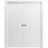 Sliding French Double Pocket Doors 36 x 80 inches / Mela 0755 Painted White / Kit Rail Hardware / MDF Interior Bedroom Modern Doors Painted White