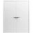 Interior Solid French Double Doors 36 x 80 inches / Mela 0755 Painted White / Wood Interior Solid Panel Frame / Closet Bedroom Modern Doors Painted White