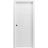 Sliding Pocket Door 18 x 84 inches / Mela 0755 Painted White / Kit Rail Hardware / MDF Interior Bedroom Modern Doors Painted White