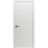Interior Solid French Door 18" x 80" inches / Mela 0755 Painted White / Single Regular Panel Frame Handle / Bathroom Bedroom Modern Doors Painted White