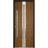 Front Exterior Prehung Steel Door / Deux 1744 Natural Oak / Transom Black Window / Stainless Inserts Single Modern Painted Oak