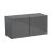 30" x 18" Wall Cabinet-Double Door-with Natural Teak door Grey