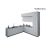 Kitchen Culinary Haven Collection Black & White Gloss Color Base Size 9Ft Wide White Matte